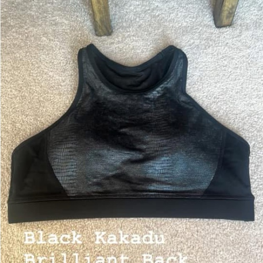 Zyia Stylish Sports Bra Trio - Black and Snake Print - XXL 🐍 🖤 - Picture 8 of 11